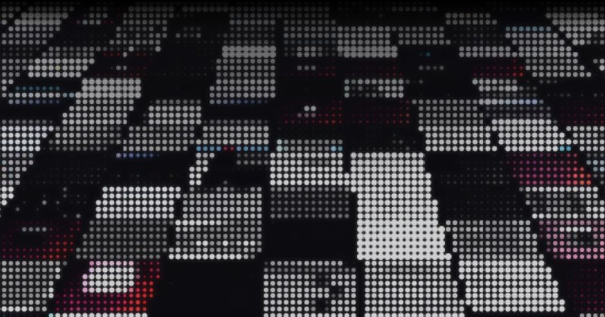 Holo4 agent screen-floor dot-matrix atmosphere (text-free crop)
